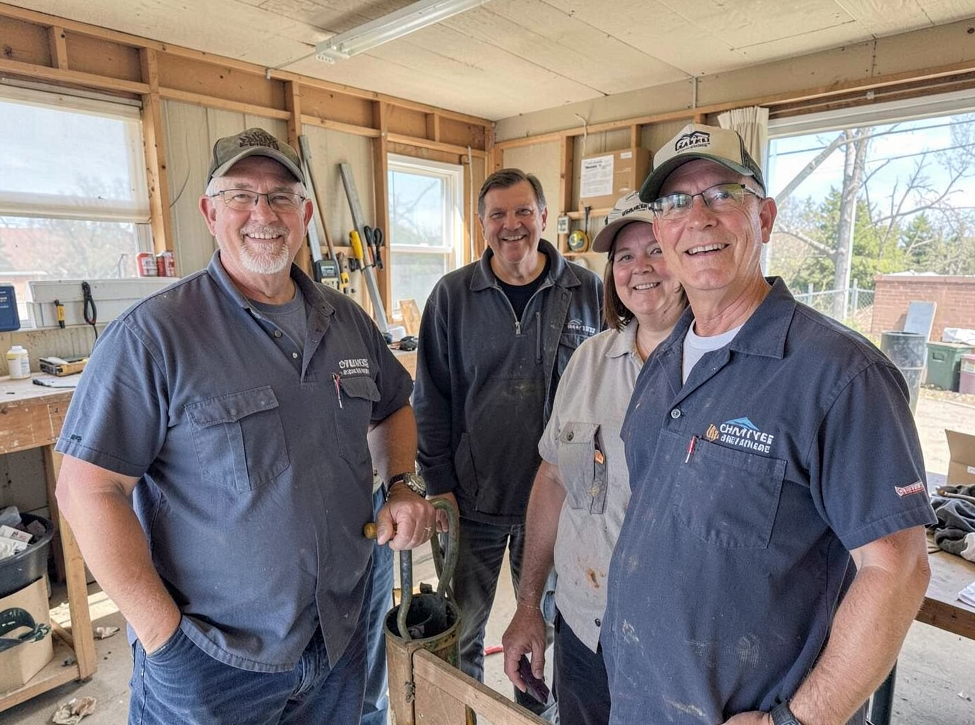 The Cheyenne Roof & Leak Pros team at work in Cheyenne
